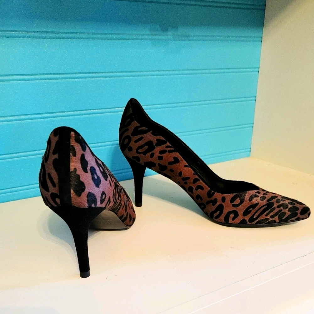 Stuart Weitzman Leopard Print Heels Size 9